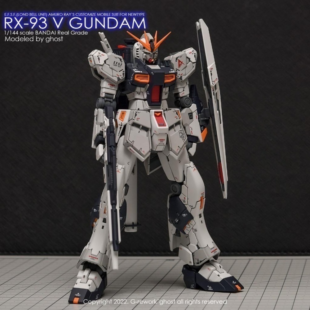 [BUOCO] 炎水貼 GHOST RG 1/144 #32 RX-93 νGundam 牛鋼彈 牛鋼 螢光水貼-細節圖9