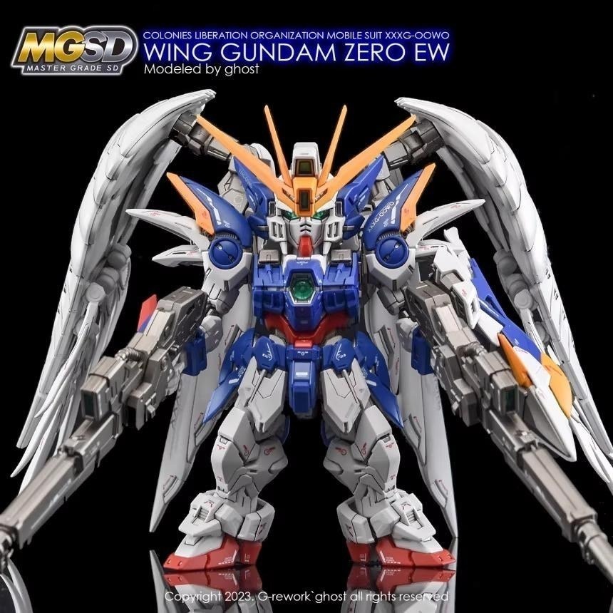 [BUOCO] 炎 GHOST版 MGSD 飛翼鋼彈零式 WING GUNDAM ZERO EW 專用水貼 螢光水貼-細節圖7