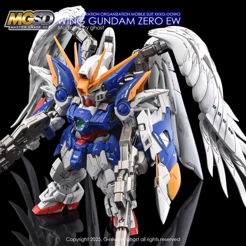 [BUOCO] 炎 GHOST版 MGSD 飛翼鋼彈零式 WING GUNDAM ZERO EW 專用水貼 螢光水貼-細節圖9