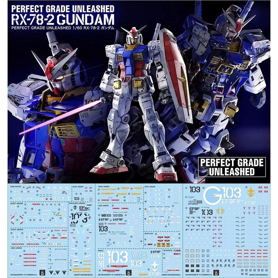 [BUOCO] 炎水貼 GHOST PGU 1/60 RX-78-3 G3 鋼彈 專用螢光水貼-細節圖2