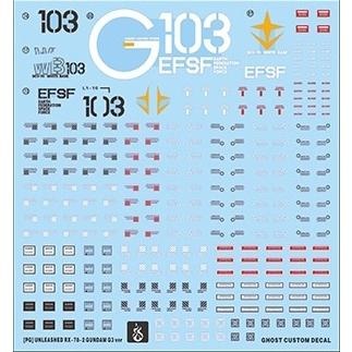 [BUOCO] 炎水貼 GHOST PGU 1/60 RX-78-3 G3 鋼彈 專用螢光水貼-細節圖5