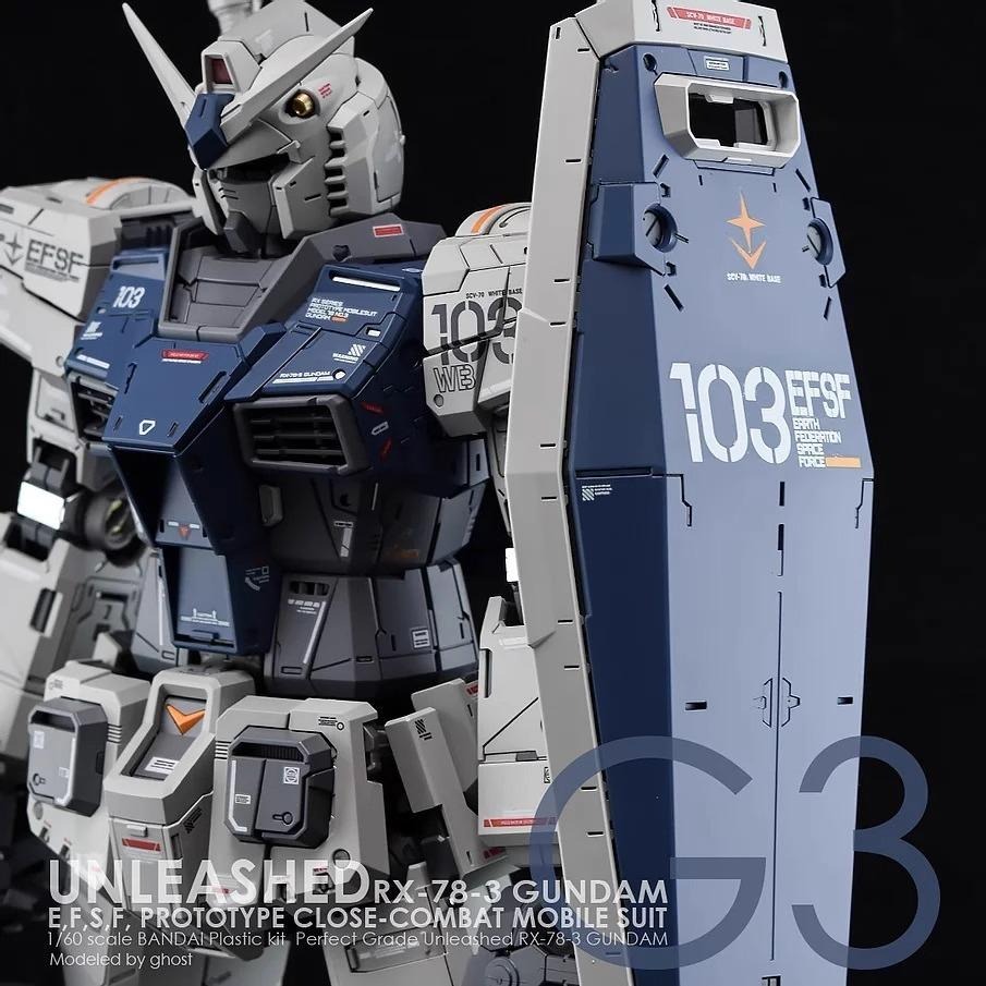 [BUOCO] 炎水貼 GHOST PGU 1/60 RX-78-3 G3 鋼彈 專用螢光水貼-細節圖7