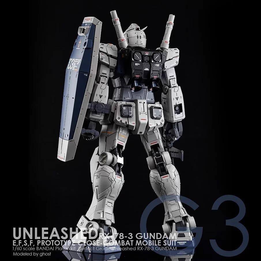[BUOCO] 炎水貼 GHOST PGU 1/60 RX-78-3 G3 鋼彈 專用螢光水貼-細節圖8