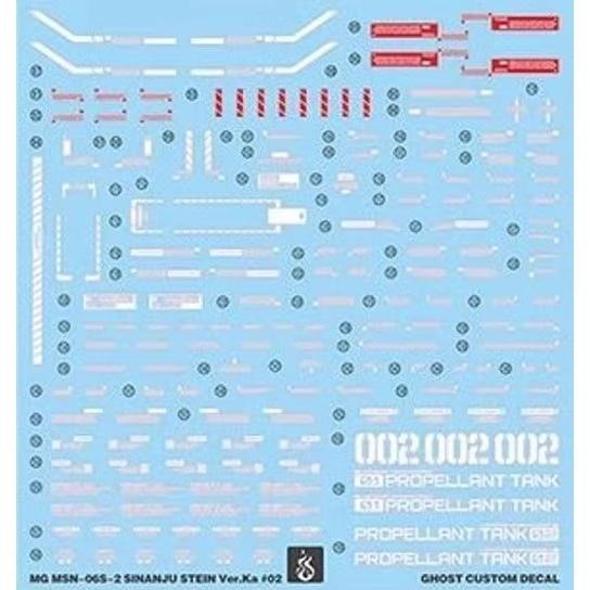[BUOCO] 炎水貼 GHOST MG MSN-06S-2 新安州原石型 鋼彈NT Ver.Ka 專用水貼 螢光水貼-細節圖2