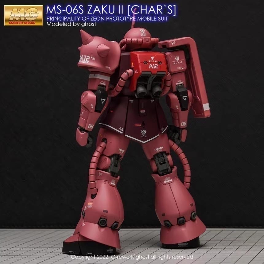 [BUOCO] 炎水貼 GHOST MG MS-06S 夏亞專用薩克 ZAKU II ver.2.0 螢光水貼-細節圖7