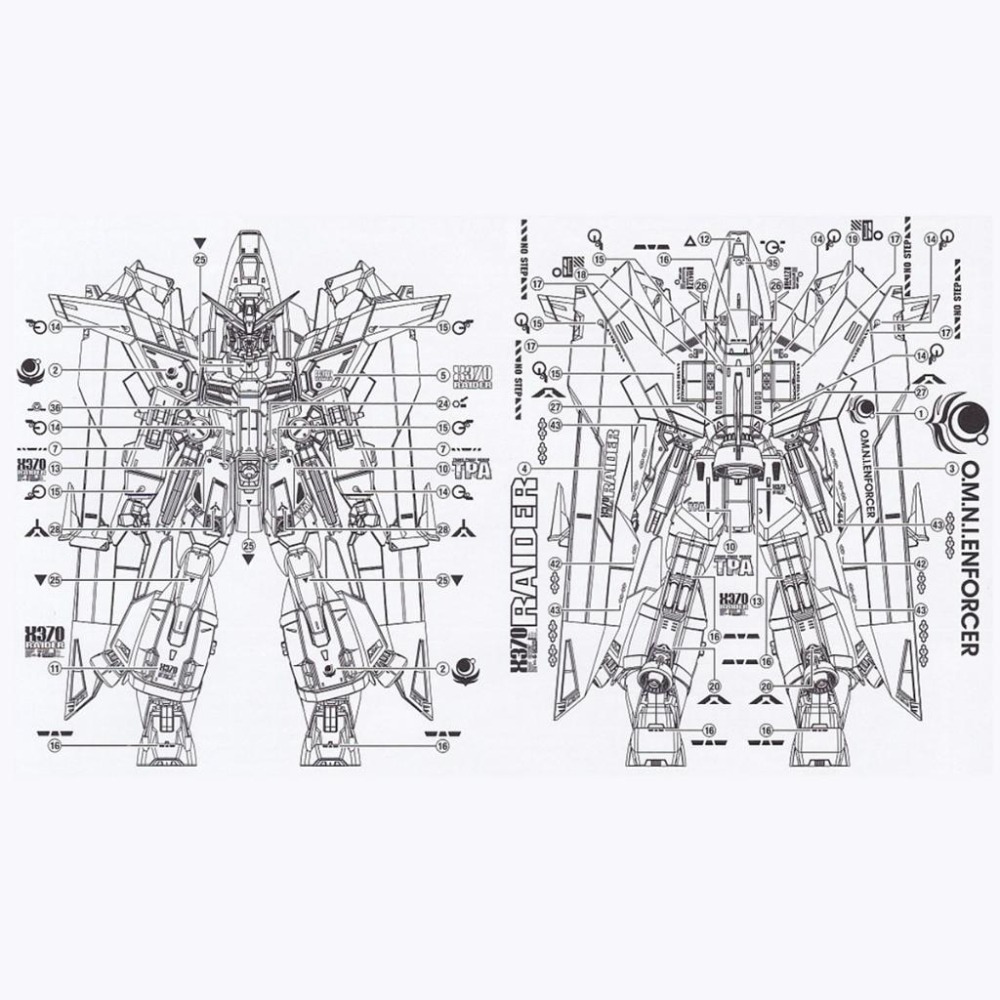 [BUOCO] 炎水貼 FM 1/100 侵略鋼彈 GAT-X370 Raider Gundam 專用水貼-細節圖3