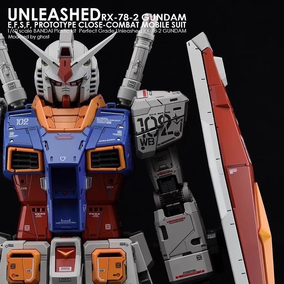 [BUOCO] 炎水貼 GHOST PGU 1/60 RX-78-2 鋼彈 專用螢光水貼-細節圖6