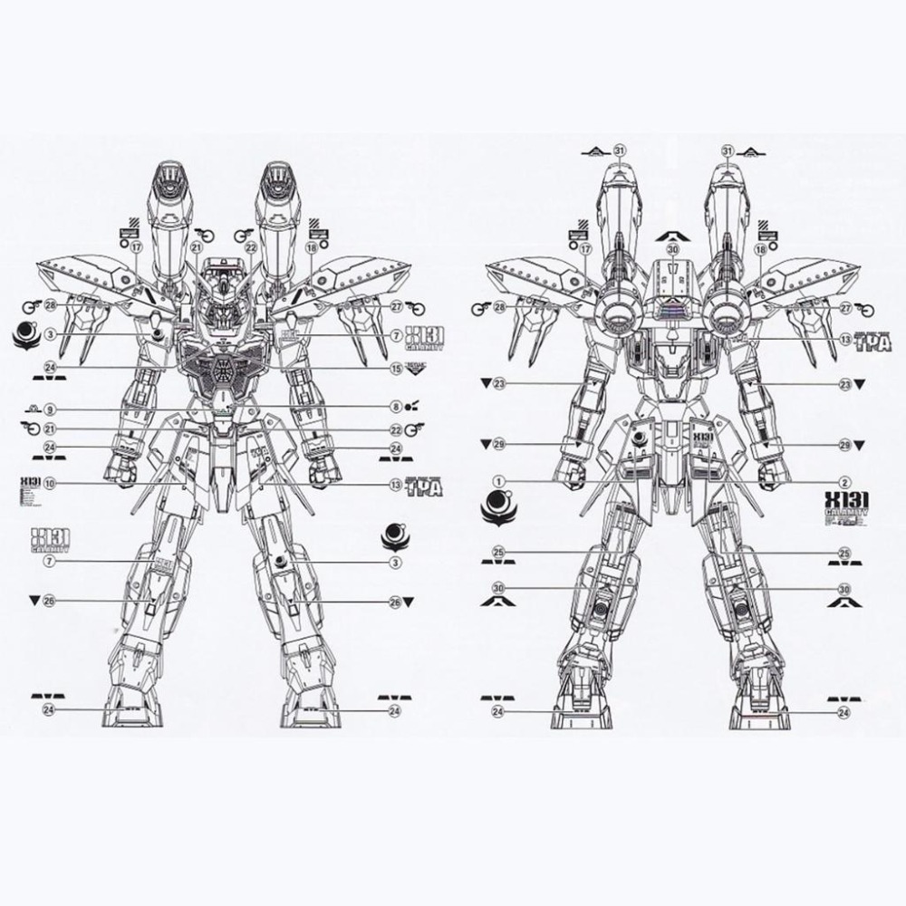 [BUOCO] 炎水貼 FM 1/100 瘟神鋼彈 GAT-X131 Calamity Gundam 專用水貼-細節圖4