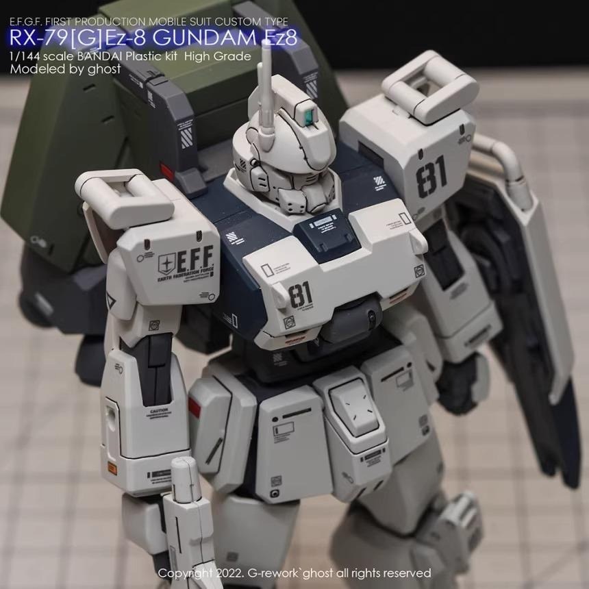 [BUOCO] 炎水貼 GHOST HG RX-79[G]Ez-8 GUNDAM Ez8鋼彈 水貼 螢光水貼 08小隊-細節圖6