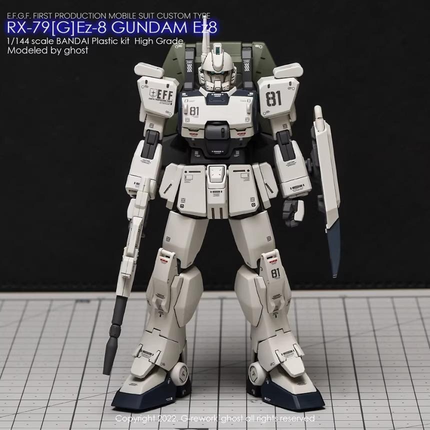 [BUOCO] 炎水貼 GHOST HG RX-79[G]Ez-8 GUNDAM Ez8鋼彈 水貼 螢光水貼 08小隊-細節圖9