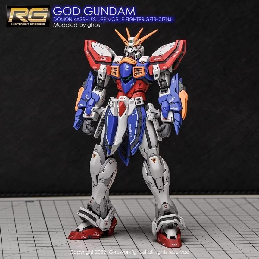 [BUOCO] 炎水貼 RG 1/144 #37 神鋼彈 God Gundam 機動武鬥傳G鋼彈 螢光水貼-細節圖6