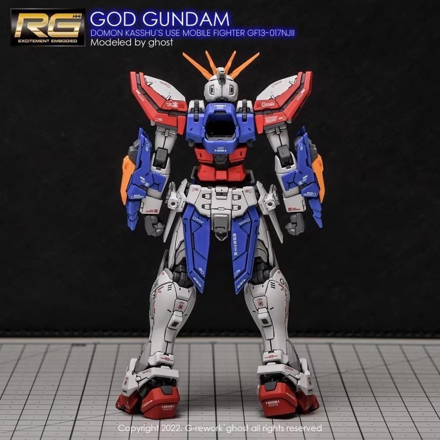 [BUOCO] 炎水貼 RG 1/144 #37 神鋼彈 God Gundam 機動武鬥傳G鋼彈 螢光水貼-細節圖8