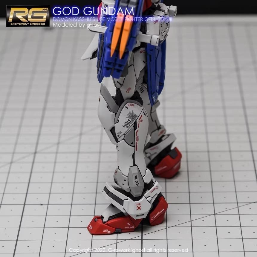 [BUOCO] 炎水貼 RG 1/144 #37 神鋼彈 God Gundam 機動武鬥傳G鋼彈 螢光水貼-細節圖9