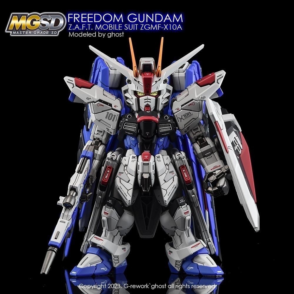 [BUOCO] 炎 GHOST MGSD Freedom Gundam 自由鋼彈 ZGMF-X10A 螢光水貼 專用水貼-細節圖4