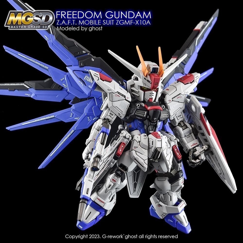 [BUOCO] 炎 GHOST MGSD Freedom Gundam 自由鋼彈 ZGMF-X10A 螢光水貼 專用水貼-細節圖5