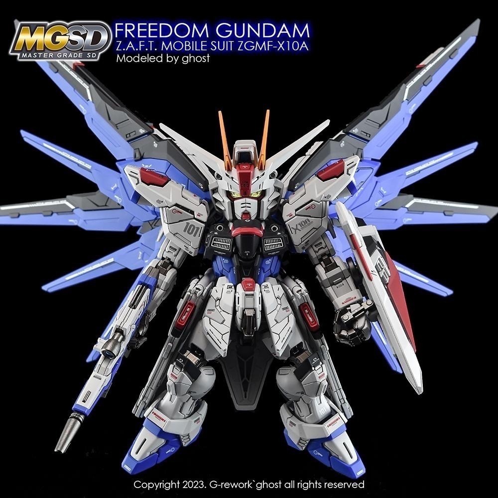 [BUOCO] 炎 GHOST MGSD Freedom Gundam 自由鋼彈 ZGMF-X10A 螢光水貼 專用水貼-細節圖7