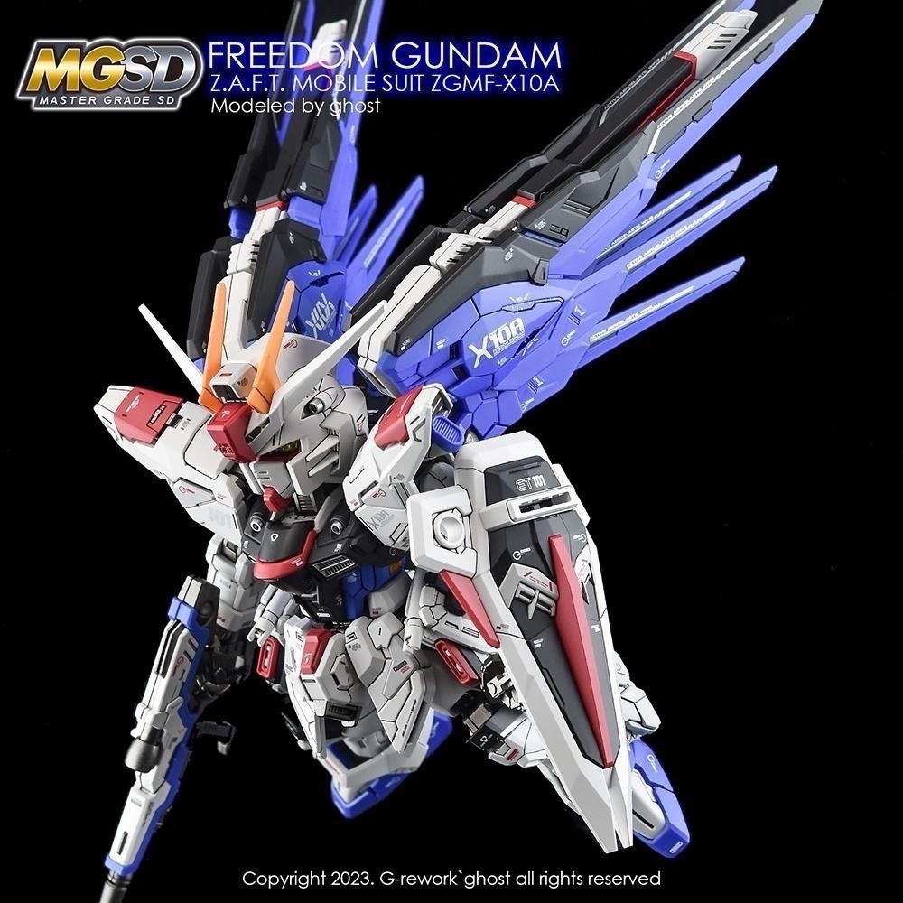 [BUOCO] 炎 GHOST MGSD Freedom Gundam 自由鋼彈 ZGMF-X10A 螢光水貼 專用水貼-細節圖9