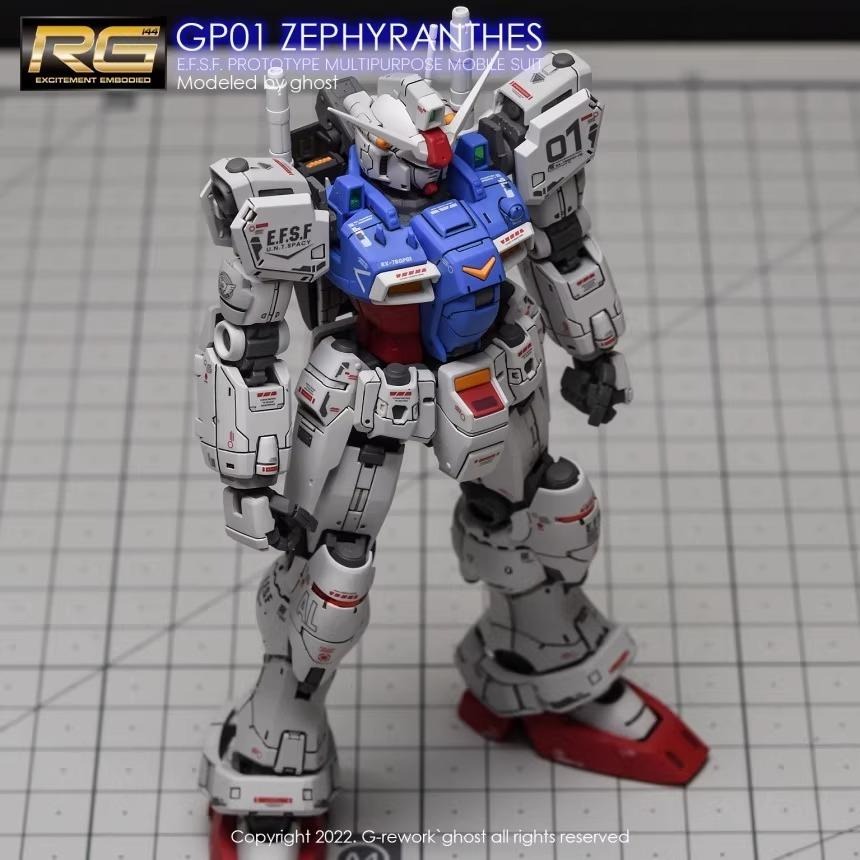 [BUOCO] 炎水貼 GHOST RG 1/144 #12 RX-78 GP01 鋼彈試作一號機 陸戰型-細節圖7
