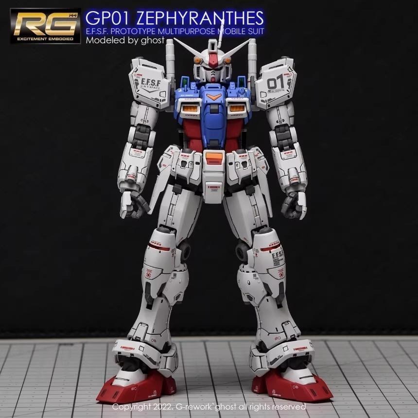 [BUOCO] 炎水貼 GHOST RG 1/144 #12 RX-78 GP01 鋼彈試作一號機 陸戰型-細節圖3