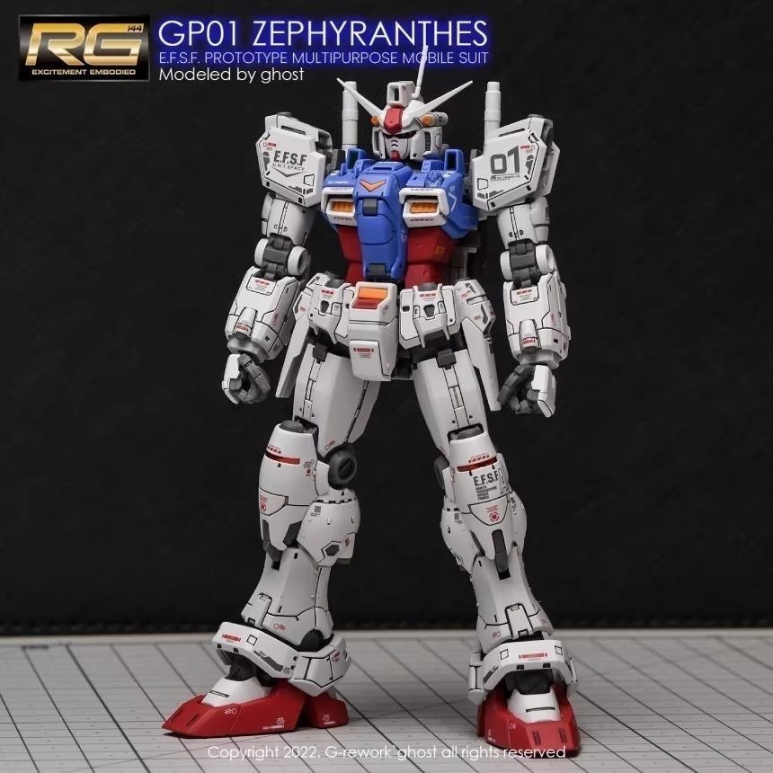 [BUOCO] 炎水貼 GHOST RG 1/144 #12 RX-78 GP01 鋼彈試作一號機 陸戰型-細節圖5