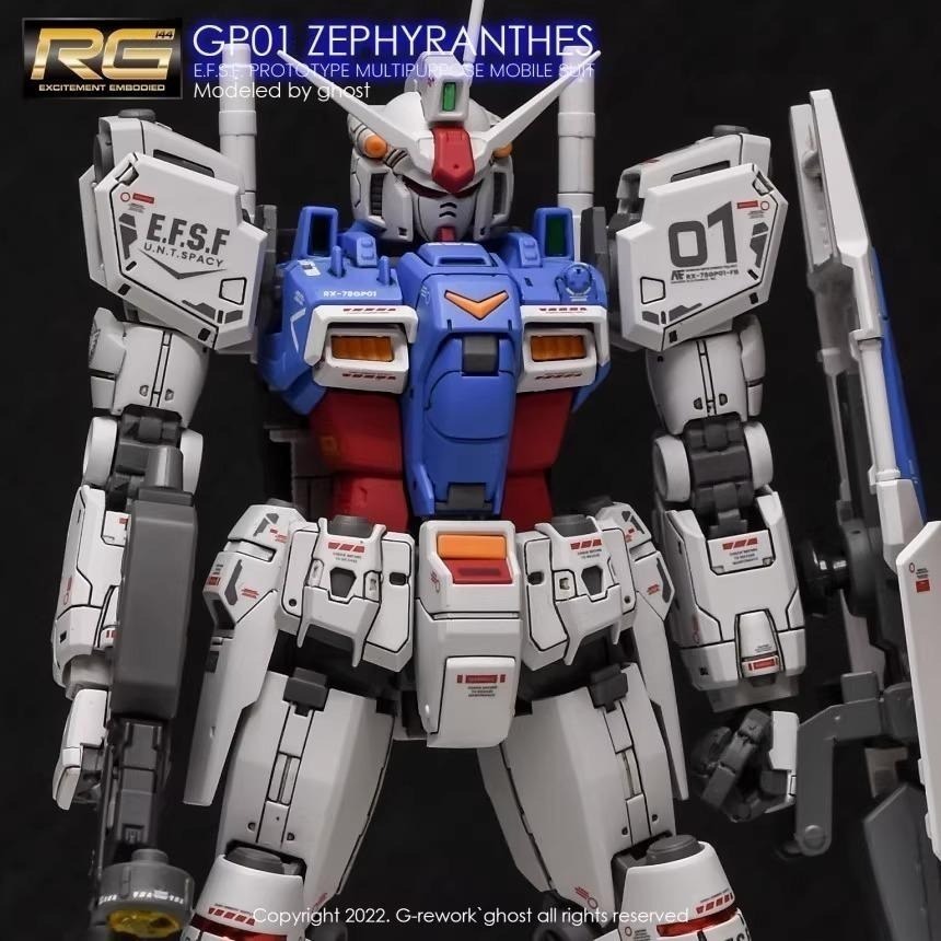 [BUOCO] 炎水貼 GHOST RG 1/144 #12 RX-78 GP01 鋼彈試作一號機 陸戰型-細節圖9