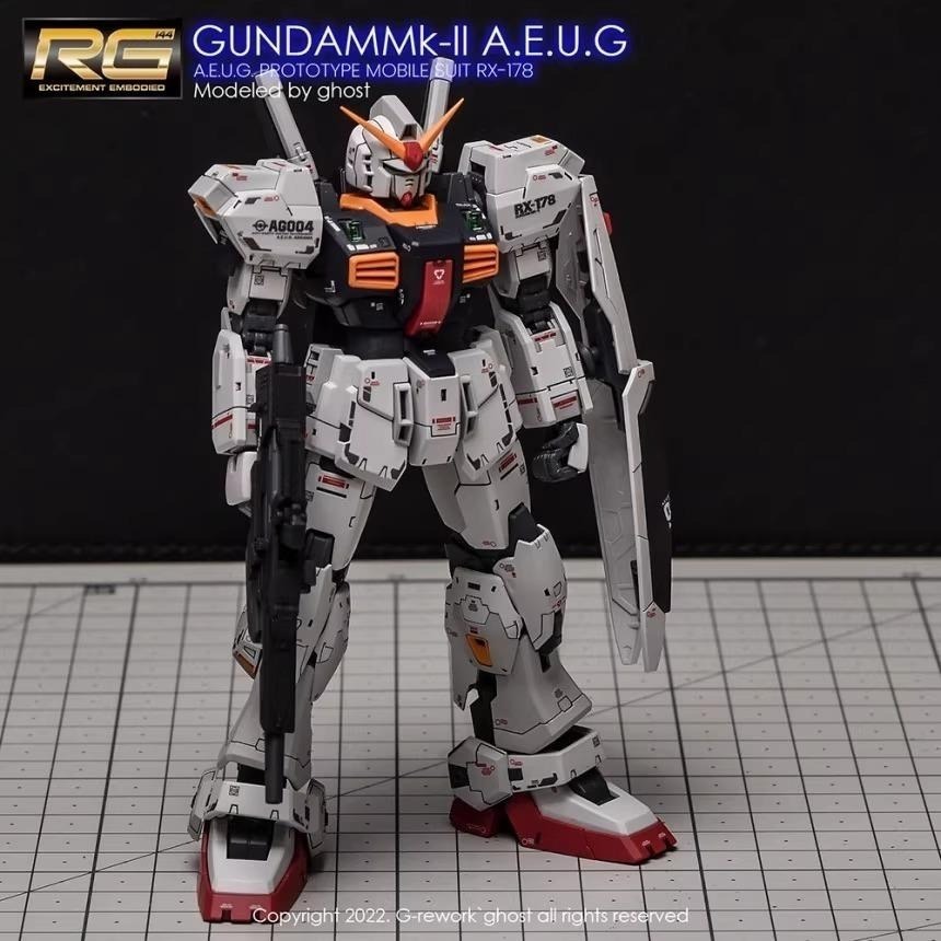 [BUOCO] 炎水貼 GHOST RG 1/144 #08 Mk-II A.E.U.G. 專用水貼 螢光水貼 白兔-細節圖5