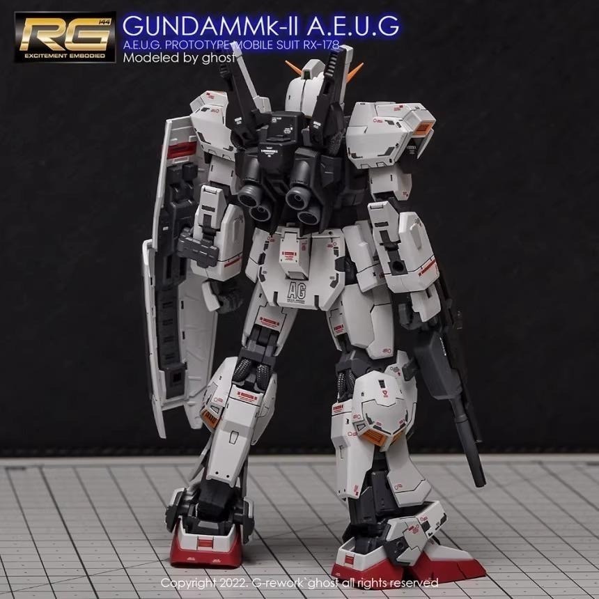 [BUOCO] 炎水貼 GHOST RG 1/144 #08 Mk-II A.E.U.G. 專用水貼 螢光水貼 白兔-細節圖7