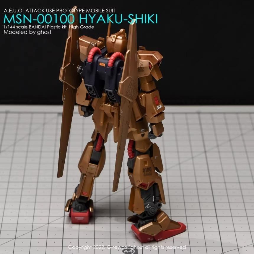 [BUOCO] 炎水貼 GHOST HG MSN-00100 HYAKU-SHIKI 百式 專用水貼 螢光水貼 新生百式-細節圖8