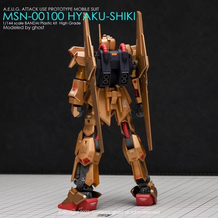[BUOCO] 炎水貼 GHOST HG MSN-00100 HYAKU-SHIKI 百式 專用水貼 螢光水貼 新生百式-細節圖9