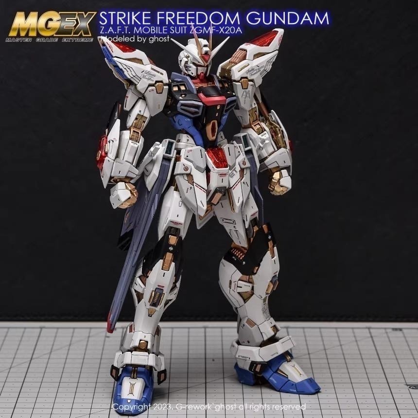 [BUOCO] 炎水貼 GHOST MGEX ZGMF-X20A 攻擊自由鋼彈 Strike Freedom 螢光水貼-細節圖5