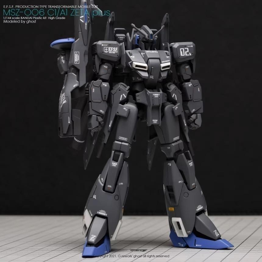 [BUOCO] 炎水貼 GHOST HG 1/144 ZETA Plus C1 專用水貼 螢光水貼 Z鋼彈-細節圖4