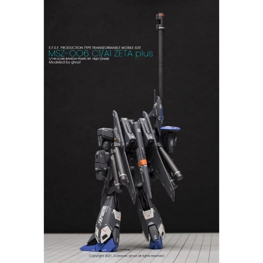 [BUOCO] 炎水貼 GHOST HG 1/144 ZETA Plus C1 專用水貼 螢光水貼 Z鋼彈-細節圖5