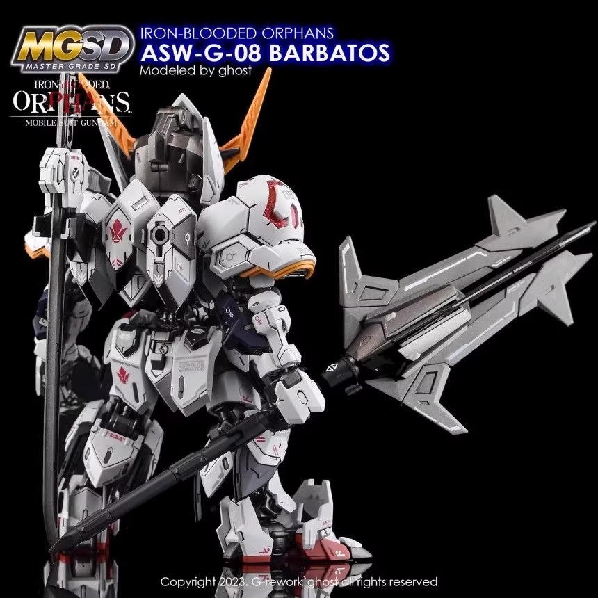 [BUOCO] 炎水貼 GHOST MGSD ASW-G-08 獵魔鋼彈 巴巴托斯 第四形態 MGSD樣式 螢光水貼-細節圖6