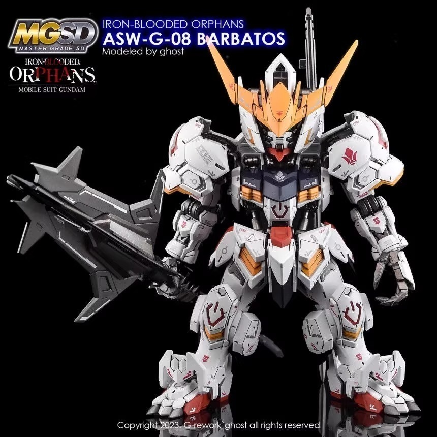 [BUOCO] 炎水貼 GHOST MGSD ASW-G-08 獵魔鋼彈 巴巴托斯 第四形態 MGSD樣式 螢光水貼-細節圖3