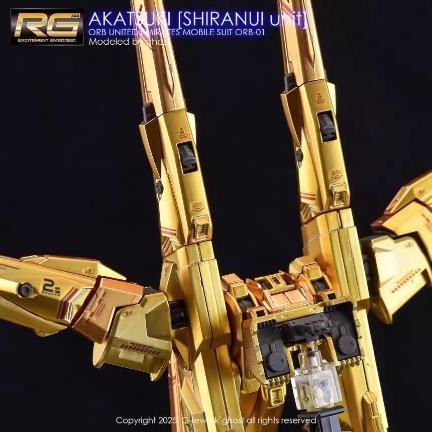 [BUOCO] 炎水貼 GHOST RG 1/144 不知火裝備（單裝備）曉鋼彈 專用水貼 螢光水貼-細節圖6