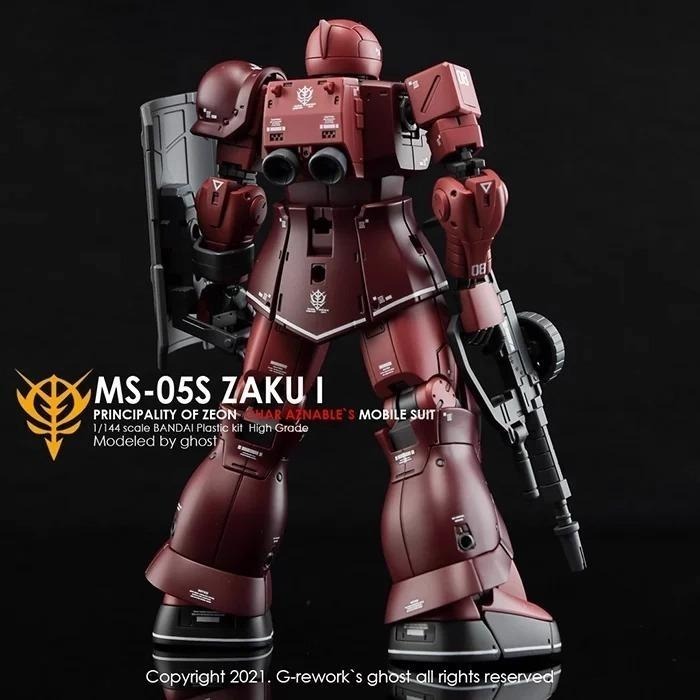 [BUOCO] 炎水貼 GHOST HG GTO 薩克 I/II 夏亞專用機 專用水貼 螢光水貼 紅色彗星 紅薩克 總帥-細節圖6