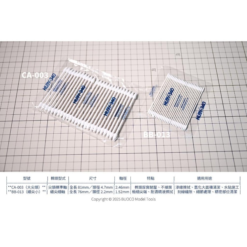 [BUOCO] 日本 SANYO HUBY-340 無塵棉棒 滲線 擦拭棒 舊化 鋼彈模型 棉花棒 尖頭 大尖頭 細尖-細節圖4
