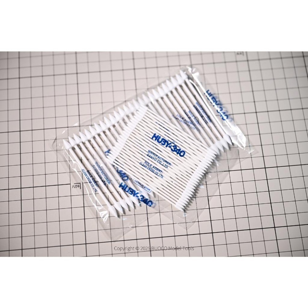 [BUOCO] 日本 SANYO HUBY-340 無塵棉棒 滲線 擦拭棒 舊化 鋼彈模型 棉花棒 尖頭 大尖頭 細尖-細節圖5