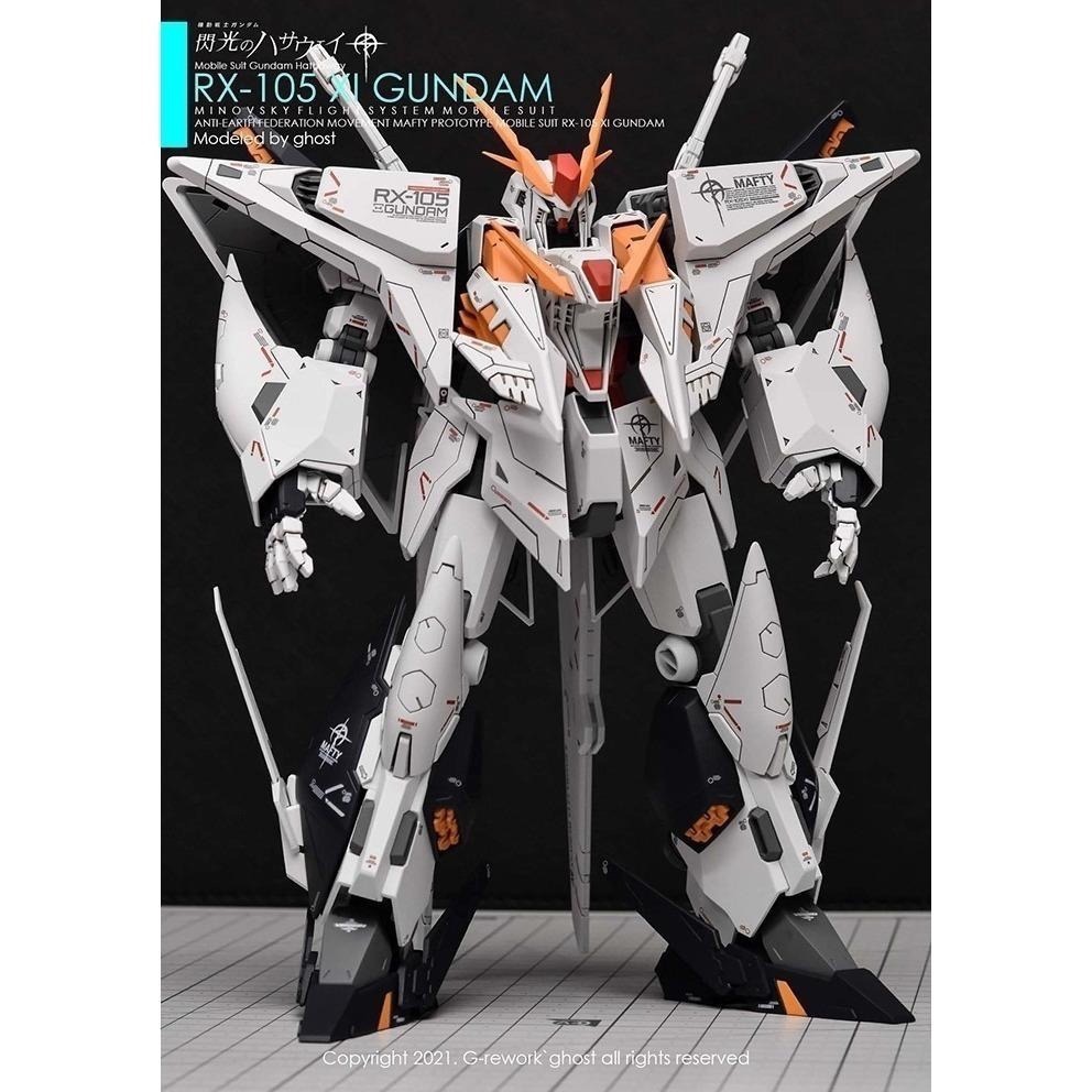 [BUOCO] 炎水貼 GHOST HG RX-105 XI GUNDAM 柯西 Ξ Xi 鋼彈 專用水貼 螢光水貼-細節圖8