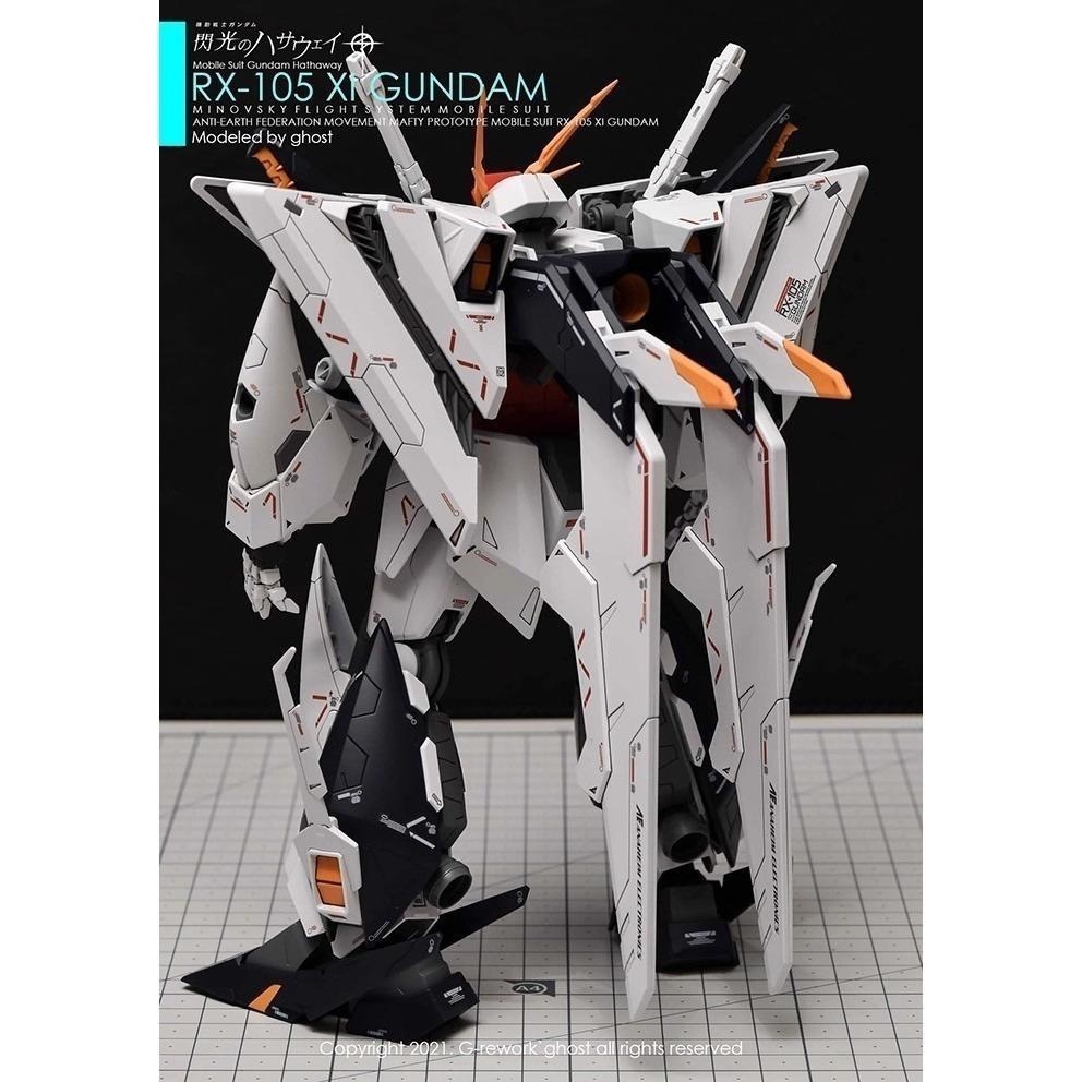 [BUOCO] 炎水貼 GHOST HG RX-105 XI GUNDAM 柯西 Ξ Xi 鋼彈 專用水貼 螢光水貼-細節圖9