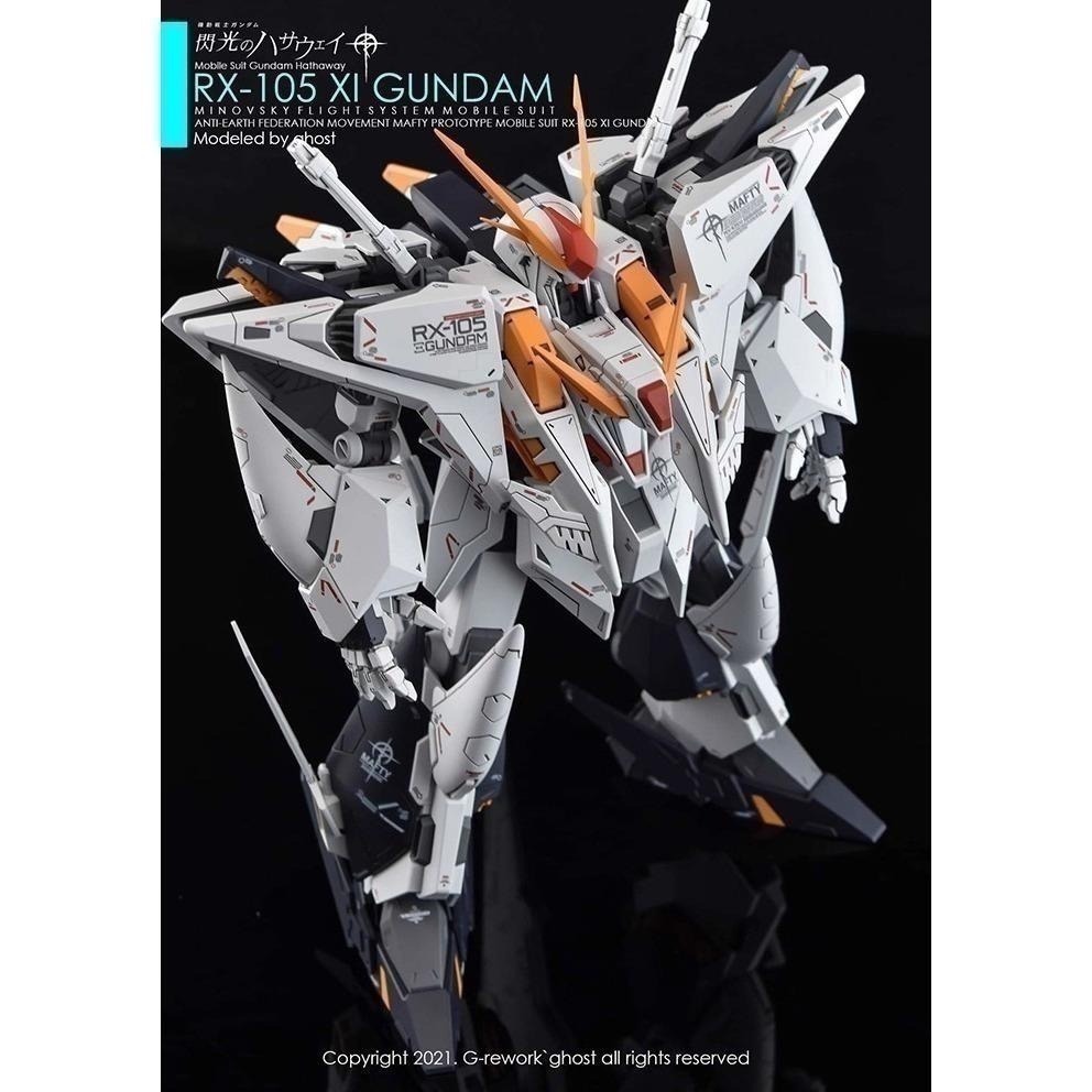 [BUOCO] 炎水貼 GHOST HG RX-105 XI GUNDAM 柯西 Ξ Xi 鋼彈 專用水貼 螢光水貼-細節圖5