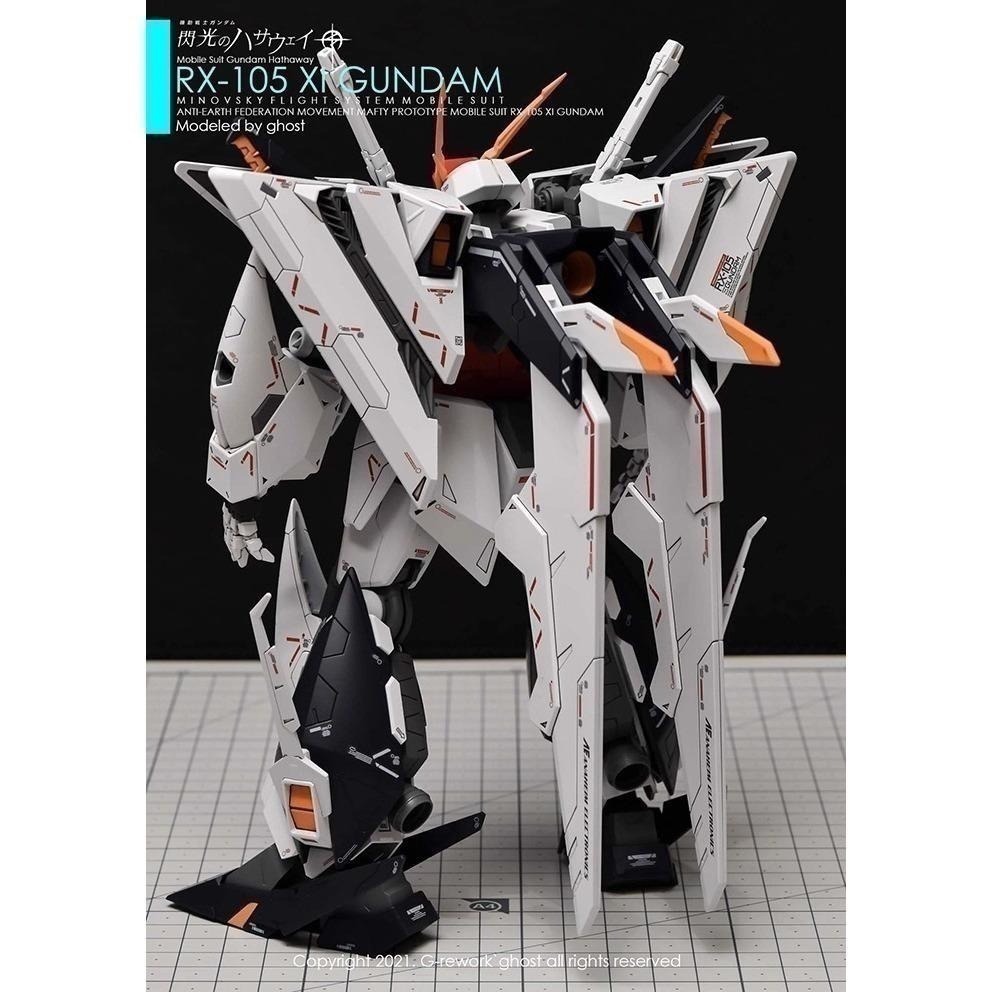 [BUOCO] 炎水貼 GHOST HG RX-105 XI GUNDAM 柯西 Ξ Xi 鋼彈 專用水貼 螢光水貼-細節圖9