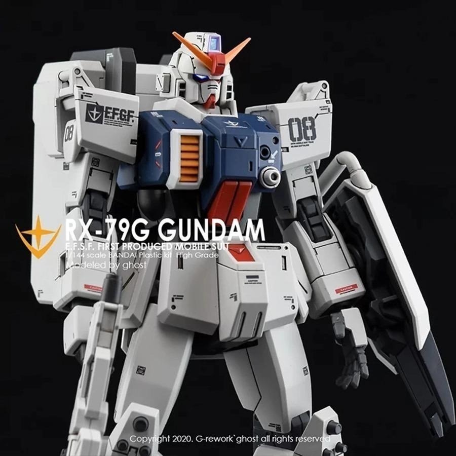 [BUOCO] 炎水貼 GHOST HG RX-79[G] 陸戰型鋼彈 專用水貼 螢光水貼 08MS小隊 奴隸幽靈-細節圖5