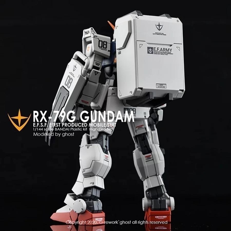 [BUOCO] 炎水貼 GHOST HG RX-79[G] 陸戰型鋼彈 專用水貼 螢光水貼 08MS小隊 奴隸幽靈-細節圖6