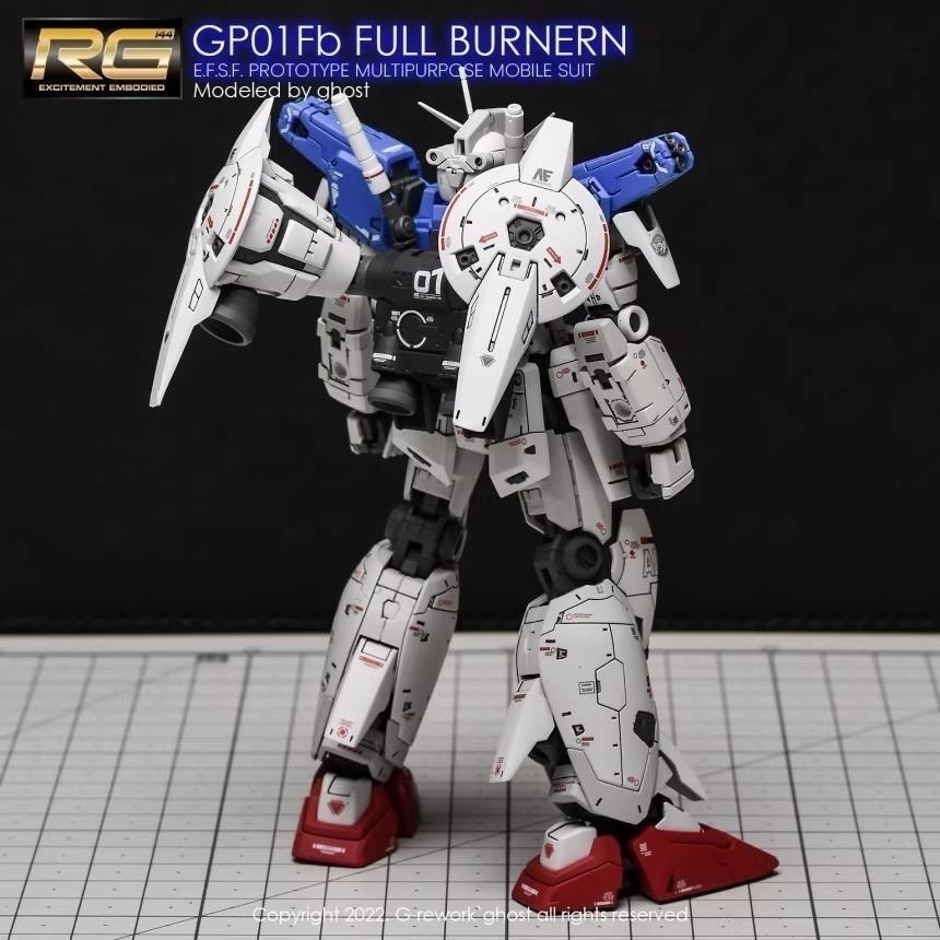 [BUOCO] 炎水貼 GHOST RG 1/144 #13 GP01Fb GP01 全方位推進型 宇宙型 螢光水貼-細節圖3
