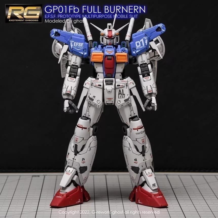 [BUOCO] 炎水貼 GHOST RG 1/144 #13 GP01Fb GP01 全方位推進型 宇宙型 螢光水貼-細節圖4