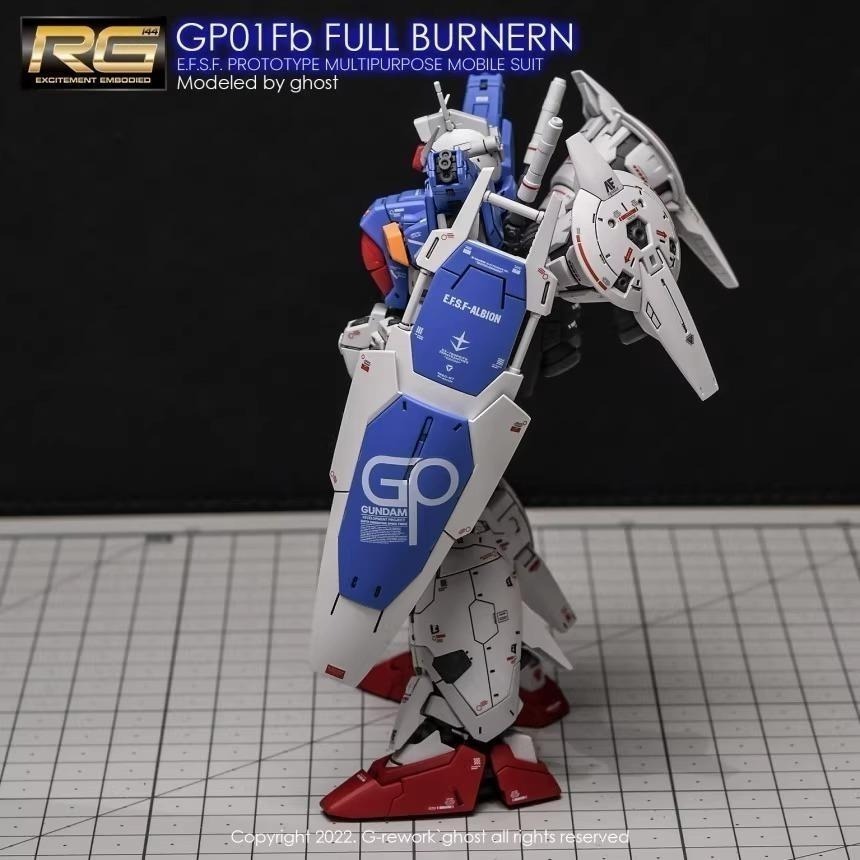 [BUOCO] 炎水貼 GHOST RG 1/144 #13 GP01Fb GP01 全方位推進型 宇宙型 螢光水貼-細節圖5