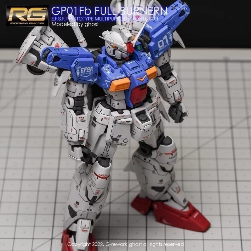[BUOCO] 炎水貼 GHOST RG 1/144 #13 GP01Fb GP01 全方位推進型 宇宙型 螢光水貼-細節圖6