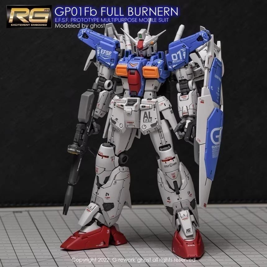 [BUOCO] 炎水貼 GHOST RG 1/144 #13 GP01Fb GP01 全方位推進型 宇宙型 螢光水貼-細節圖7