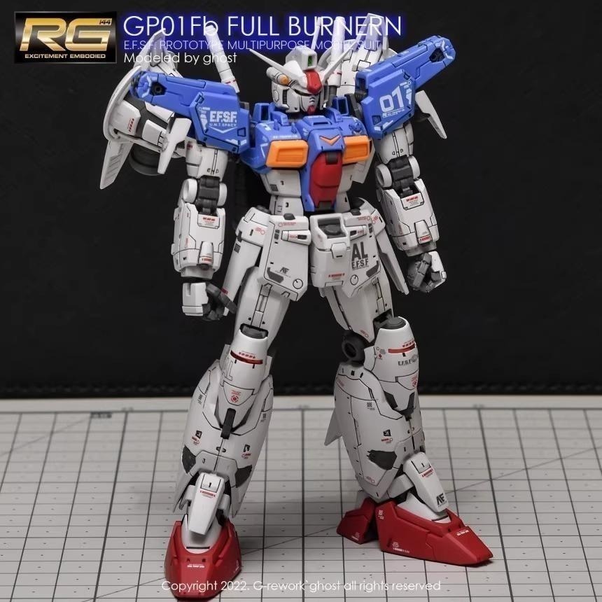 [BUOCO] 炎水貼 GHOST RG 1/144 #13 GP01Fb GP01 全方位推進型 宇宙型 螢光水貼-細節圖8